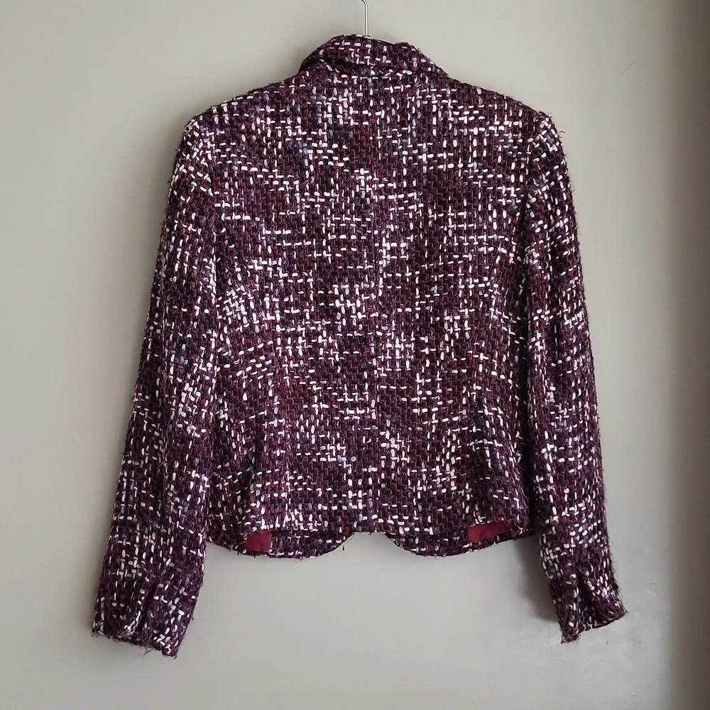 EMMA JAMES Tweed Lined Single Button Blazer Jacket. - Picture 6 of 8